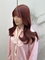 リー 梅田(Lee)&nbsp;【 miyuu 】微ブリーチでつくるチェリーピンク