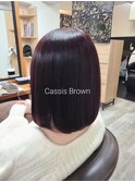 カシスブラウン/ピンクブラウン/ブリーチなしカラー