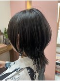 ミディアムウルフカット