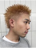 スパイキーショートメンズハイトーンショート