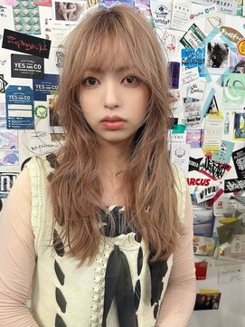 アルテヘアー(arte HAIR) 【arteHAIR】透明感ミルクティーベージュ×ロングレイヤー