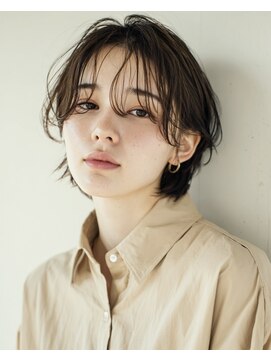 オンク 新宿(onk) 黒髪/グレーベージュ/レイヤーロング/前髪パーマ[新宿駅]