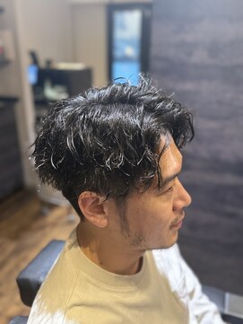 エクファフォーメン(EX-FA FOR MEN) サーフカール/スパイキーショート/ブルーブラック/瀬田