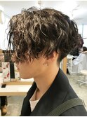 調布メンズパーマツイストスパイラルパーマ波巻きパーマツイスパ