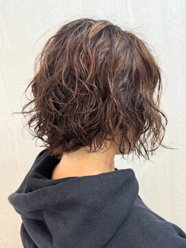 宇都宮カットデジタルパーマロングヘアボブウルフカット髪質改善