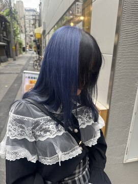 シダミノオ(sida MINOH) ブロックカラー/ネイビーxブラック/大阪/カラーリスト