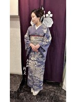 五三桐 村上&nbsp;極上相良刺繍訪問着レンタル　着付けヘアセット