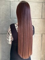 ディスコネクト(DISCO-N-NECT)&nbsp;髪質改善ストレート 艶髪 ダークブラウン 20代 ロングヘア