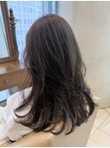 ハッシュカット/くすみグレージュ/グレージュ/ブリーチなし