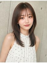 ノア(NOA)&nbsp;【NOA】小顔カット顔まわりレイヤー透明感艶カラー