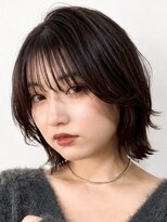 ファルベ(Farbe) ミルクティー/ダークブルー/デジタルパーマ/ワンホンレイヤー