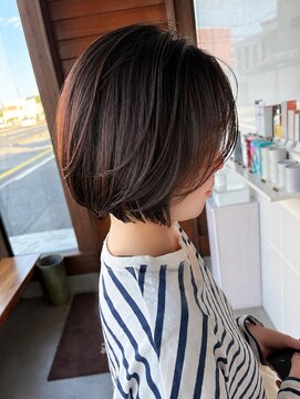 リドル ヘアー 駒生店(Riddle HAIR) 大人ショートボブ×柔らか前下がり