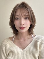 サンド クリア 横浜本店(sand clear) マロンベージュ韓国風レイヤーボブ