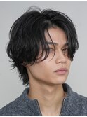 梅田ニュアンスパーマフェザーパーマセンターパートナチュラル