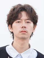 フィフス 大分(fifth)&nbsp;大分シャドウパーマメンズカットラウンドマッシュセンターパート