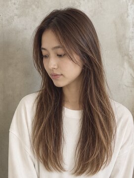 キリ 逗子(kiri) 逗子葉山ロングレーヤーカット前髪長めバングローレイヤー眉m229