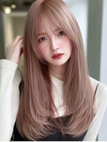 ロッソ 大橋店(Rosso)&nbsp;ピンクベージュのふんわりロング【大橋】