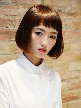 アース 横浜店(HAIR&MAKE EARTH) ストレート・エッジィボブ【EARTH横浜店】