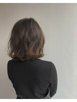 ヘアメイク オブジェ(hair make objet)&nbsp;外ハネゆるふわボブ 透けるグレージュ＊＊＊KAI