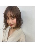 【kicca】切りっぱなしボブ×シースルーバング