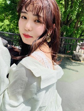 イズ(iss) #前髪パーマ #パーマ #ピンクカラー