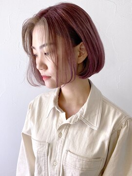 アイティー バイ アルバム 中野店(IT by ALBUM) ピンクアッシュ＆バングアッシュ_オリーブカラー_ba307382