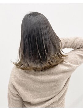 イース バイ アンブルリュクス 北千住(Ease by amble luxe) 前髪くびれイメチェンイヤリングカラーラベンダーカラー