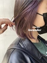 エムプラス 二子玉川(Mplus)&nbsp;●イヤリングカラー●ラベンダー すっきりボブ