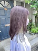 【イヤリングカラー】ライトグリーン×ラベンダーグレージュ
