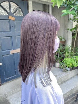 リッカ(RICCA) 【イヤリングカラー】ライトグリーン×ラベンダーグレージュ