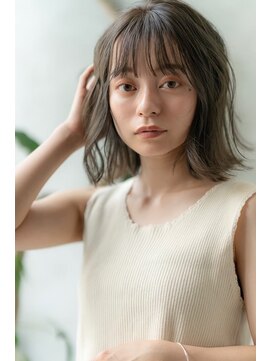 ケアリー 八千代緑が丘(Carelly) 大人かわいい前髪セシルカットココアブラウンフリンジウェーブ