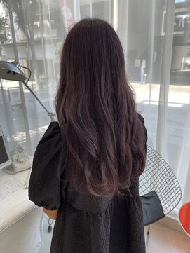 ハイブ 金沢(Hive) ブリーチラベンダーピンク透明感カラーロングレイヤー美肌カラー