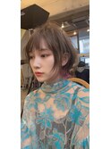 大人綺麗な小顔襟足スッキリショートボブ 30代40代50代