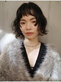 顔まわりが可愛い☆パーマボブ