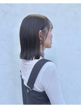 イーエム 自由通り店(e.m.) 切りっぱなしボブ/ブルージュ