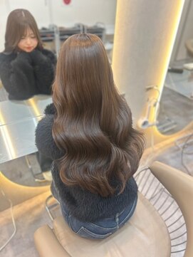 ハローバイシー 仙台(Hello by Sea) マロンブラウン×韓国くびれヘア[夏/レイヤー/グレージュ]仙台