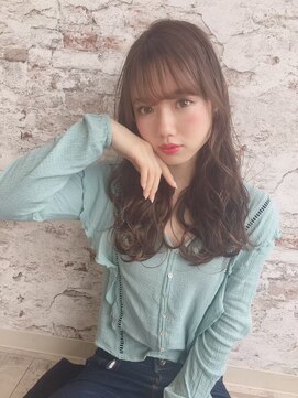 リープアルケー ヘアアンドヘッドスパ 錦糸町北口店(leap arche Hair&head spa) アンブレラカラー/こなれミディ/ウェーブパーマ/前髪/錦糸町