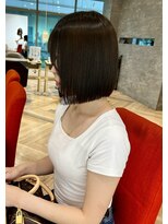 ファースト 仙台店(first) 透明感カラー×ぱつっとボブ