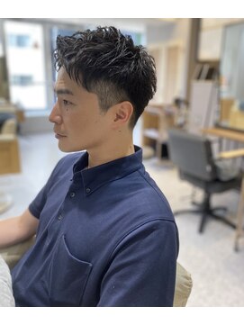 オーセンヘア(AUTHEN.HAIR) メンズショート/メンズ/アップバング/パーマ/ヘッドスパ