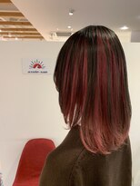 アズールサン 草加西口店(azule-sun)&nbsp;インナー,アンブレラカラー,ピンク,チェリーレッド【草加】