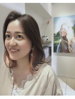 シアエミュー 新越谷店(SHEER emu)&nbsp;インナーカラーとミディアムヘア