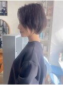 ひし形ショートボブ×デジタルパーマ×レイヤーボブ30代40代