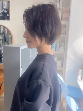 アイル(I'll) ひし形ショートボブ×デジタルパーマ×レイヤーボブ30代40代