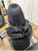 落ちる黒で染めてます！　