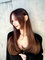 ユアーズヘア 仲町台店(youres hair)&nbsp;髪質改善トリートメントで叶う美髪ストレート　艶髪　前髪