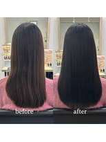 エルプラスヘアー 平尾店(L+hair)&nbsp;髪質改善トリートメント縮毛矯正アッシュブラックブリーチなし