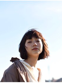 ヘアーラウンジ エゴ(Hair Lounge EGO) ストレートパーマでクセを生かす外ハネボブ　武蔵新城丸山裕太
