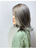 グレーアッシュに外ハネボブ