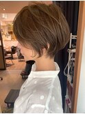 絶壁解消☆イルミナカラー×大人ショートボブ