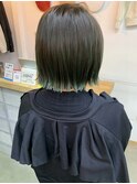 【cuzKLUB】ボブ×グリーンハイライトグラデーション【池袋】